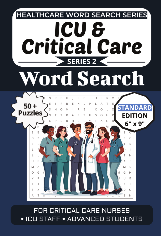 ICU & Critical Care Word Search Puzzle Book cover